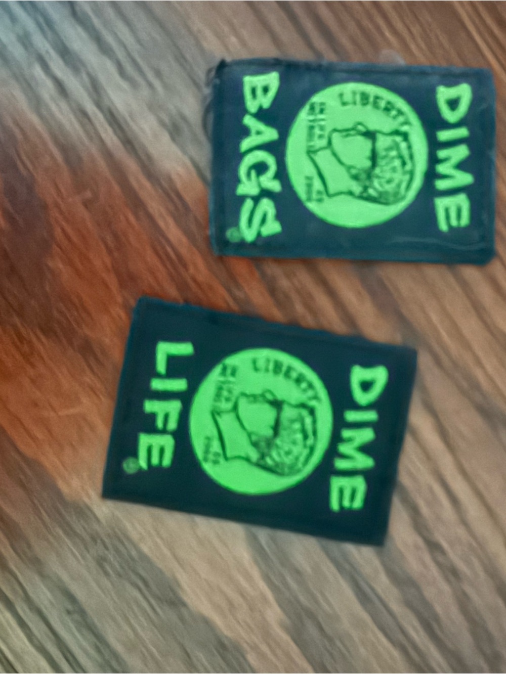 Dime Bag patches never used